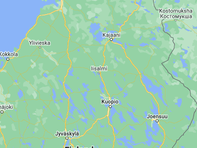 Map showing location of Iisalmi (63.55915, 27.19067)