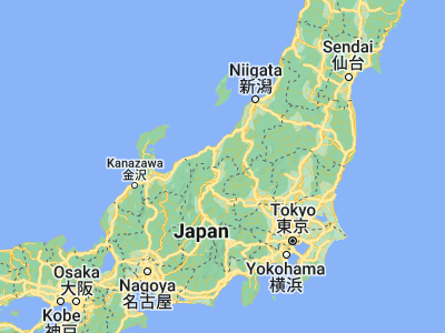Map showing location of Iiyama (36.85, 138.36667)