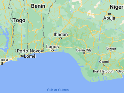 Map showing location of Ijebu-Ife (6.77837, 4.03386)