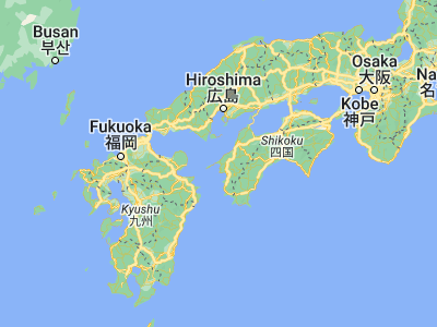 Map showing location of Ikata-chō (33.48833, 132.35417)