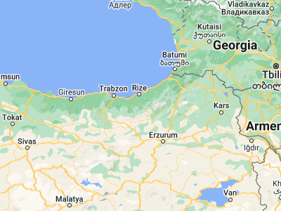 Map showing location of İkizdere (40.77913, 40.55888)