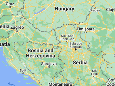 Map showing location of Ilača (45.18139, 19.09583)