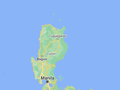 Map showing location of Ilagan (17.14854, 121.88924)