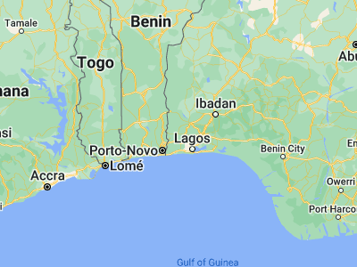 Map showing location of Ilaro (6.88653, 3.0205)