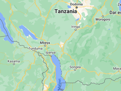 Map showing location of Ilembula (-8.9, 34.58333)