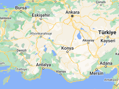 Map showing location of Ilgın (38.27917, 31.91389)