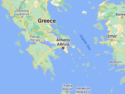 Map showing location of Ílion (38.03333, 23.7)
