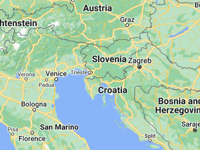 Map showing location of Ilirska Bistrica (45.56972, 14.24083)
