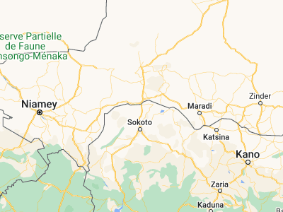 Map showing location of Illela (13.72918, 5.29752)