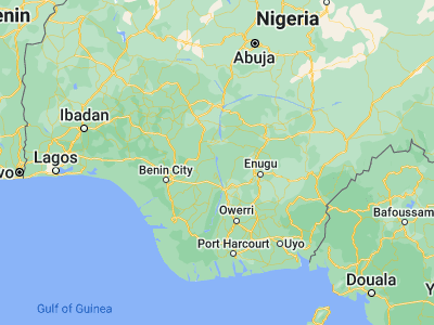 Map showing location of Illushi (6.6667, 6.63076)