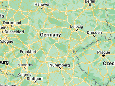 Map showing location of Ilmenau (50.68322, 10.91858)