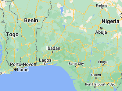 Map showing location of Ilobu (7.83333, 4.48333)
