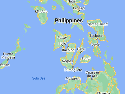 Map showing location of Iloilo (10.69694, 122.56444)