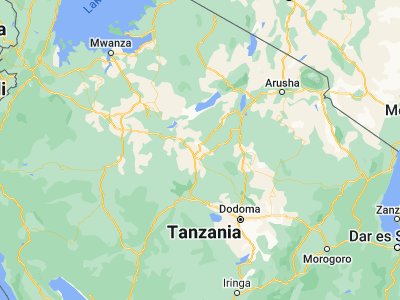 Map showing location of Ilongero (-4.66667, 34.86667)