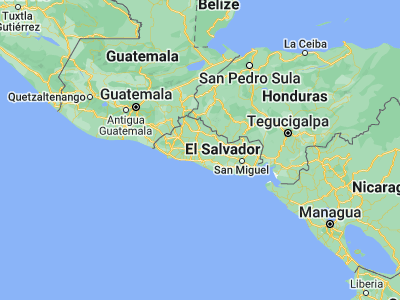 Map showing location of Ilopango (13.70167, -89.10944)