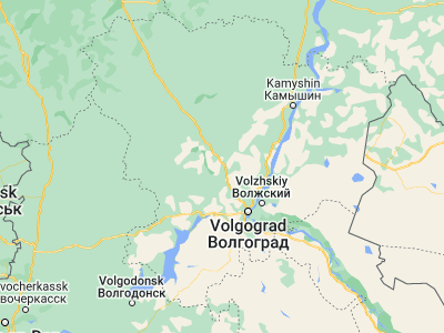 Map showing location of Ilovlya (49.30334, 43.97965)
