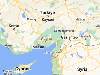 Map showing location of İmamoğlu (37.26506, 35.65717)