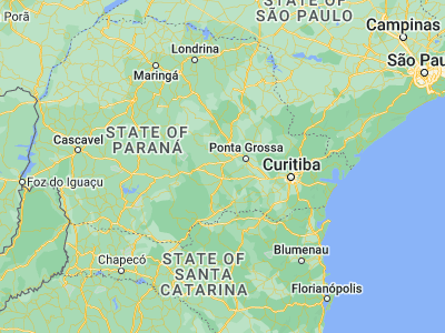 Map showing location of Imbituva (-25.23, -50.60444)