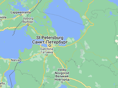 Map showing location of Imeni Morozova (59.97572, 31.03762)