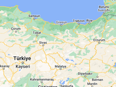 Map showing location of İmranlı (39.87544, 38.11358)