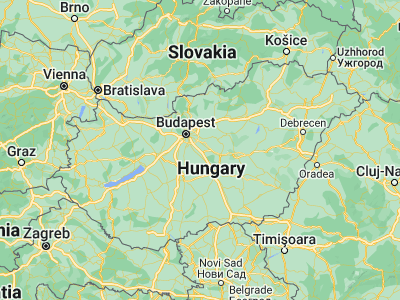 Map showing location of Inárcs (47.262, 19.327)