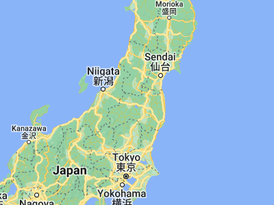 Map showing location of Inawashiro (37.56667, 140.11667)