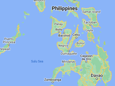 Map showing location of Inayauan (9.9005, 122.434)