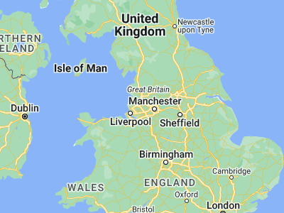 Map showing location of Ince-in-Makerfield (53.53333, -2.61667)