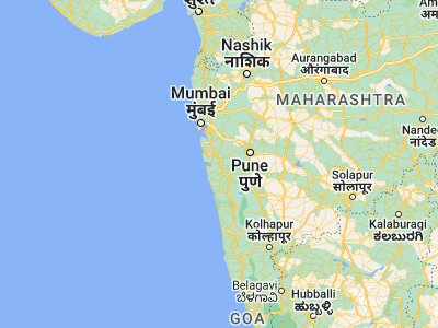 Map showing location of Indāpur (18.3, 73.25)