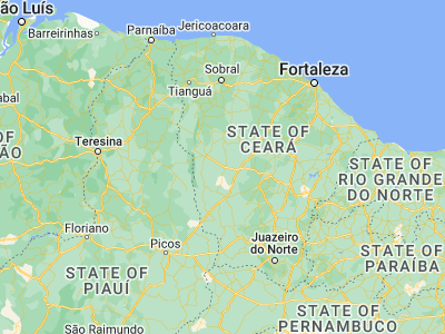 Map showing location of Independência (-5.39639, -40.30861)
