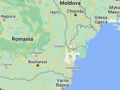 Map showing location of Independenţa (45.48333, 27.75)