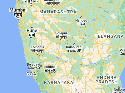 Map showing location of Indi (17.16667, 75.96667)