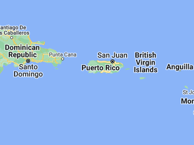 Map showing location of Indios (17.99413, -66.81934)