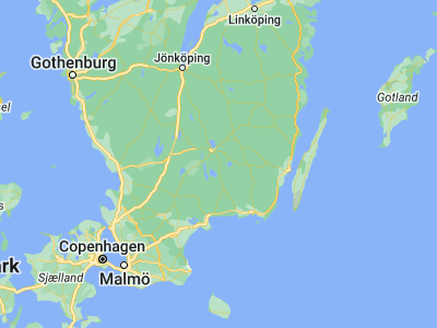 Map showing location of Ingelstad (56.75, 14.91667)