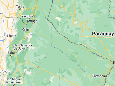 Map showing location of Ingeniero Guillermo N. Juárez (-23.9, -61.85)