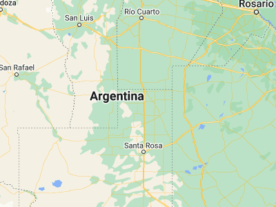 Map showing location of Ingeniero Luiggi (-35.38585, -64.46519)