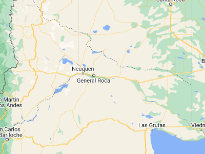 Map showing location of Ingeniero Luis A. Huergo (-39.08333, -67.23333)