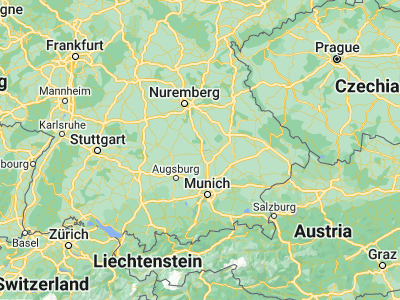 Map showing location of Ingolstadt (48.76508, 11.42372)