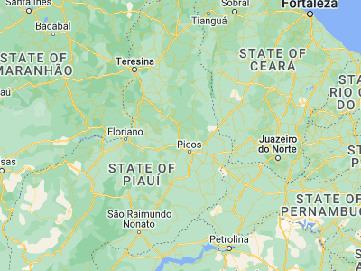Map showing location of Inhuma (-6.66833, -41.70778)