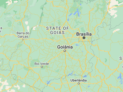 Map showing location of Inhumas (-16.35778, -49.49611)