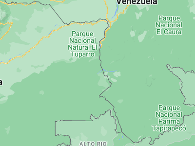 Map showing location of Inírida (3.86528, -67.92389)