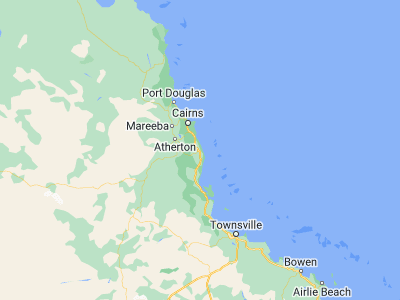 Map showing location of Innisfail (-17.52209, 146.03102)