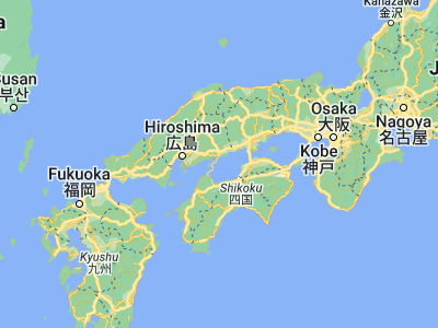 Map showing location of Innoshima (34.28333, 133.18333)