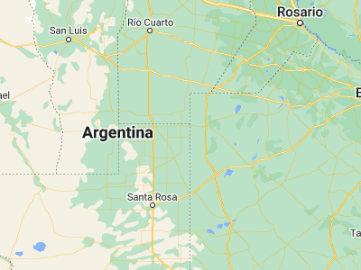 Map showing location of Intendente Alvear (-35.23383, -63.59205)