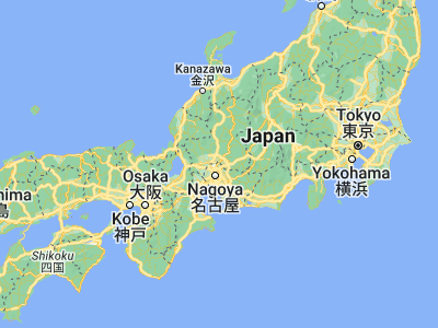 Map showing location of Inuyama (35.37995, 136.94295)