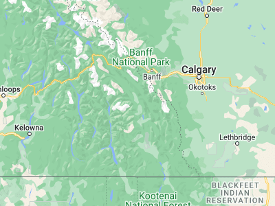 Map showing location of Invermere (50.51666, -116.03538)