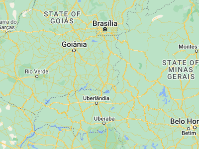 Map showing location of Ipameri (-17.72194, -48.15972)