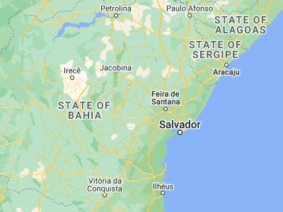 Map showing location of Ipirá (-12.15833, -39.73722)