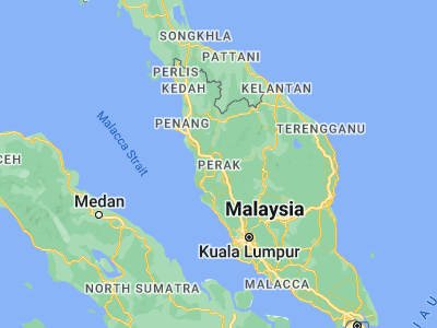 Map showing location of Ipoh (4.5841, 101.0829)