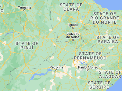 Map showing location of Ipubi (-7.65194, -40.14889)